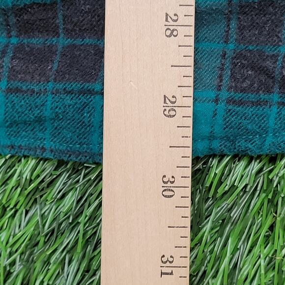 Vintage 90s American Eagle Plaid Shirt Medium 22x30 Baggy - Picture 6 of 11